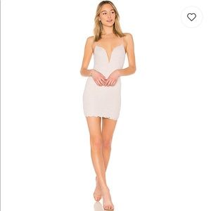 by the way Mariah Lace mini dress in blue and pink